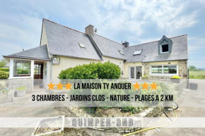 LA MAISON TY ANQUER - Jardin clos - Plages à 2 pas
